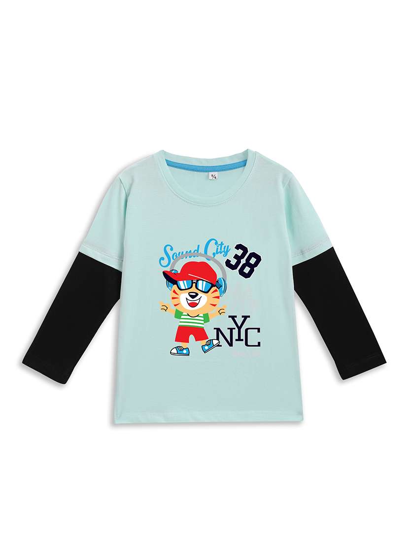 girls printed long sleeve tee