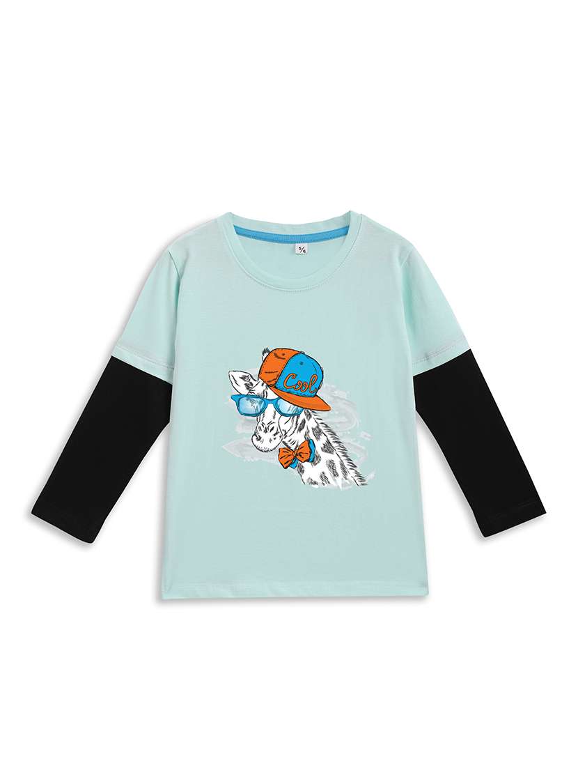 girls printed long sleeve tee