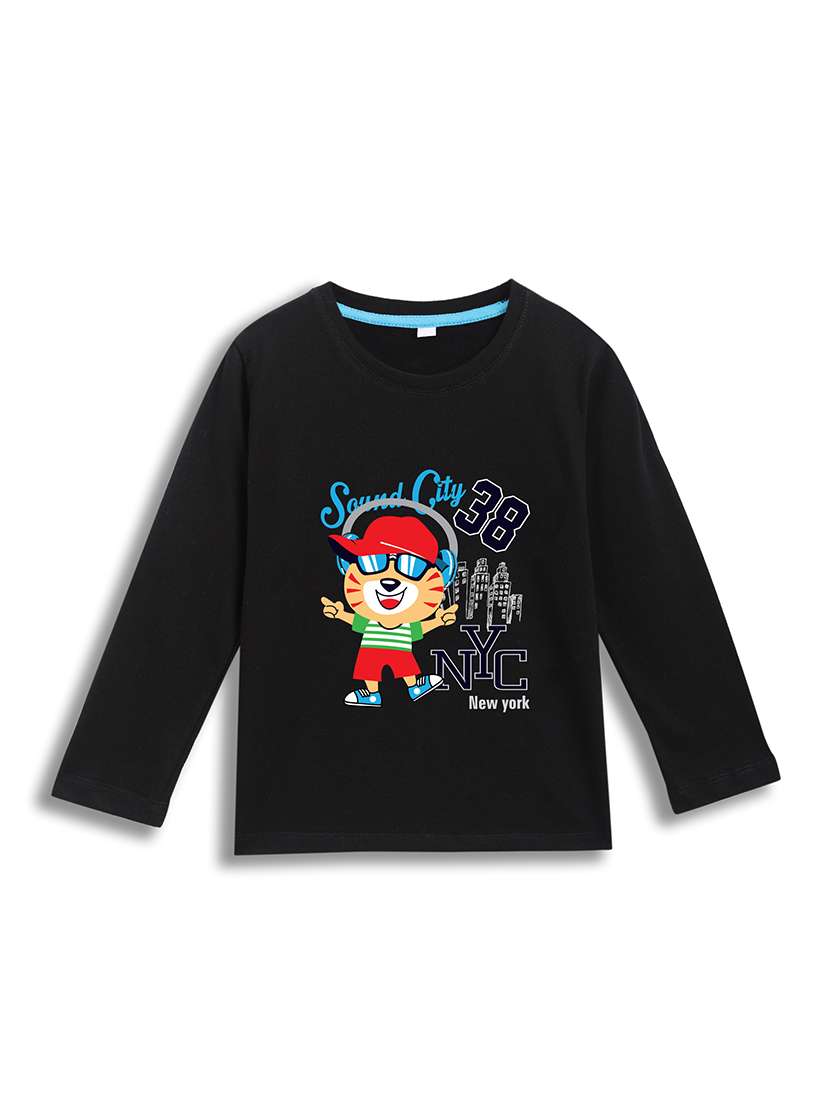 girls printed long sleeve tee