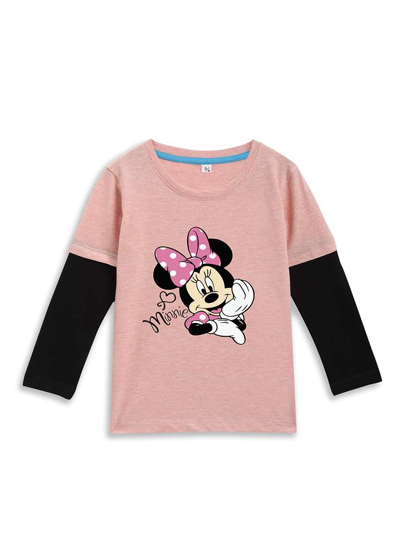 girls printed long sleeve tee