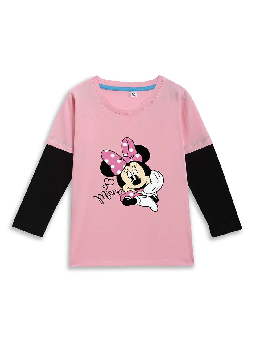 girls printed long sleeve tee