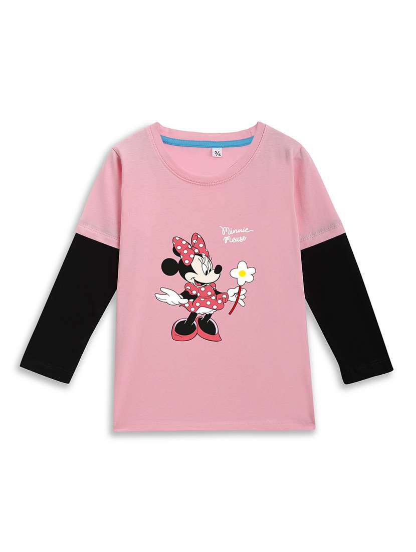 girls printed long sleeve tee