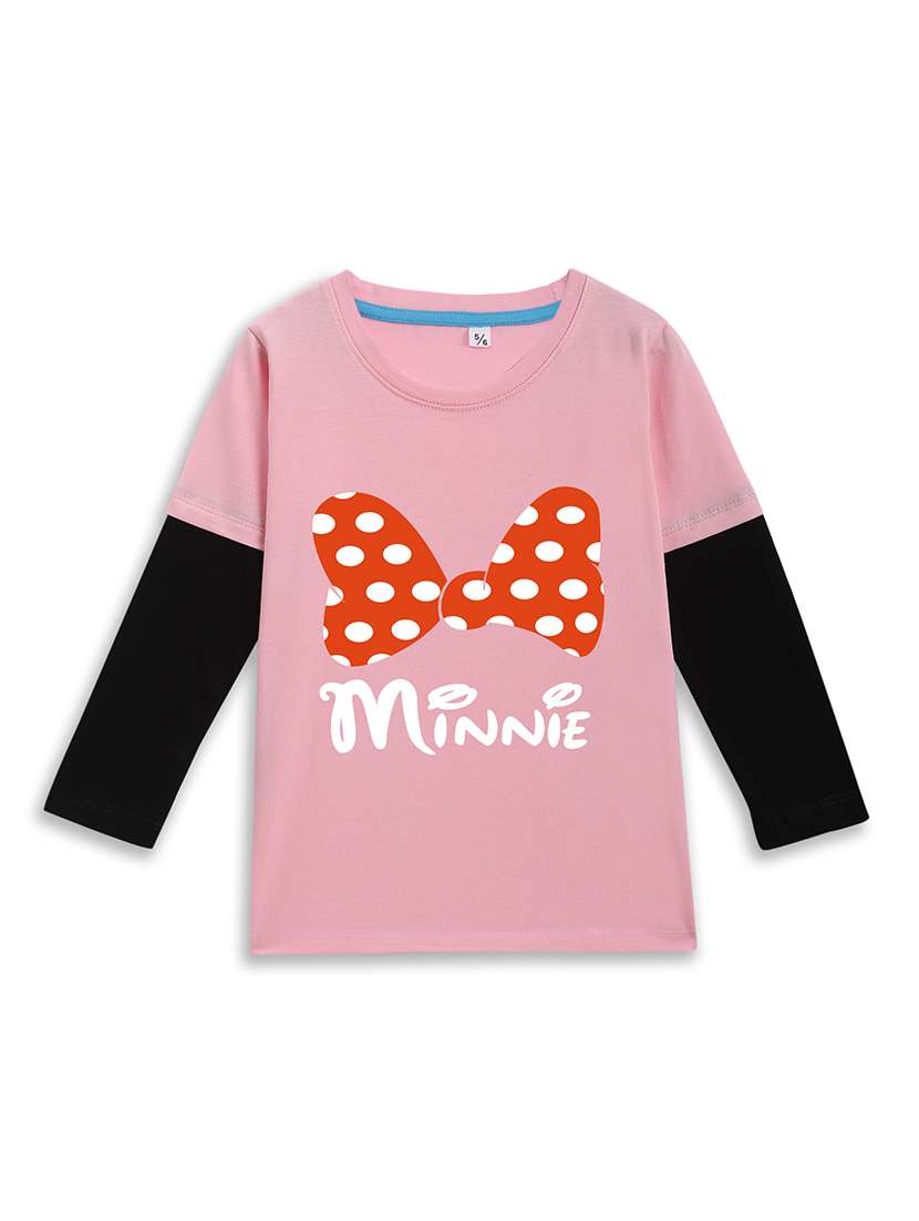 girls printed long sleeve tee