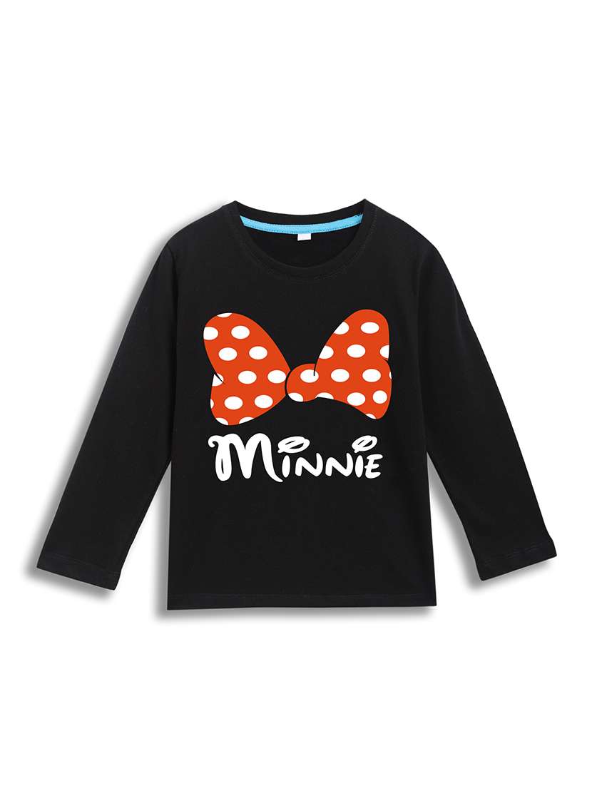 girls printed long sleeve tee