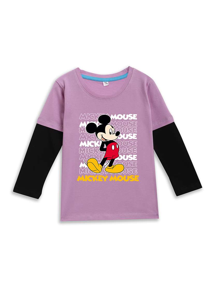 girls printed long sleeve tee