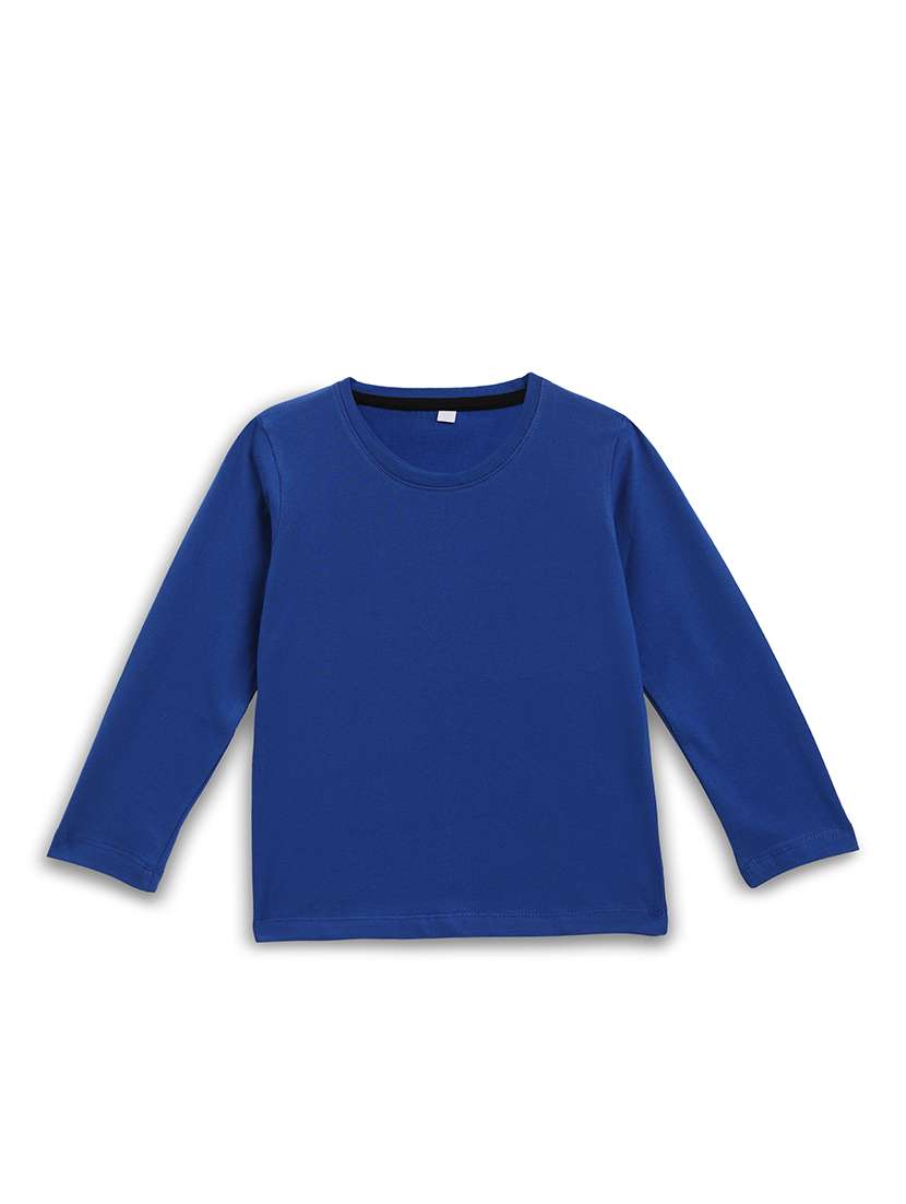 boys solid long sleeve t-shirt