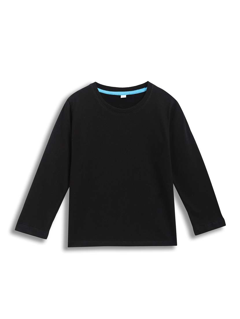 boys solid long sleeve t-shirt