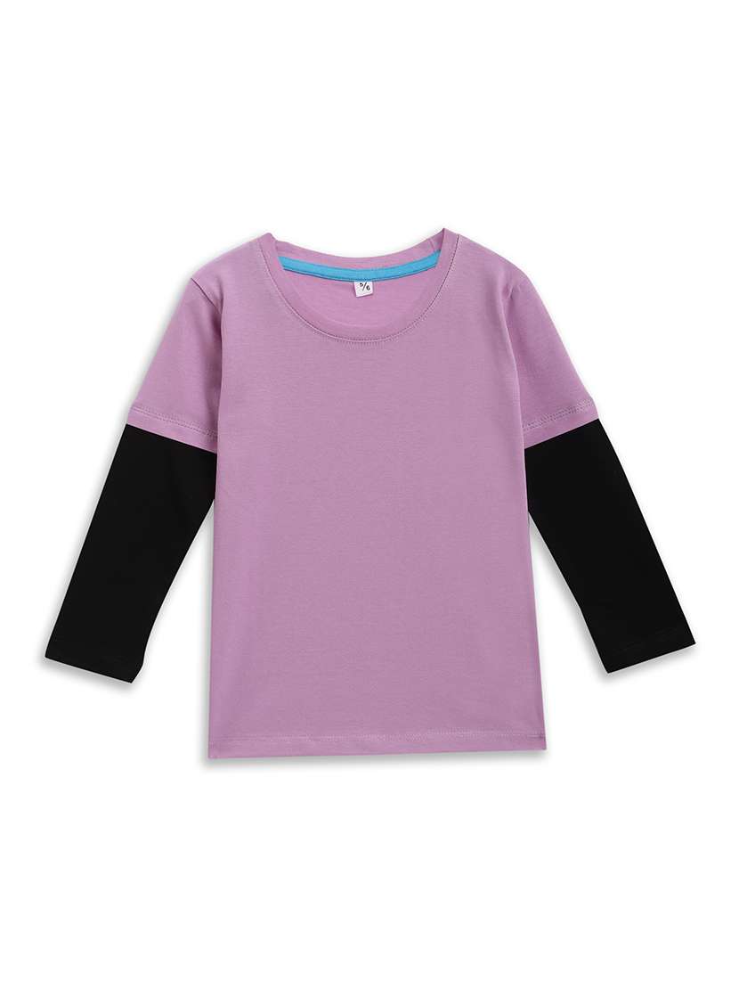 boys color blocked long sleeve t-shirt