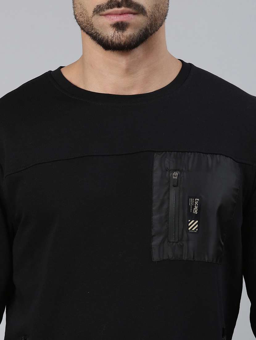 men solid long sleeve regular fit sweatshirt - 22275887 -  Standard Image - 3