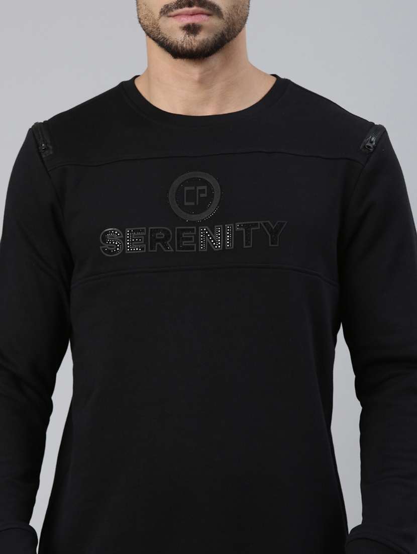 men typographic long sleeve regular fit sweatshirt - 22275893 -  Standard Image - 3