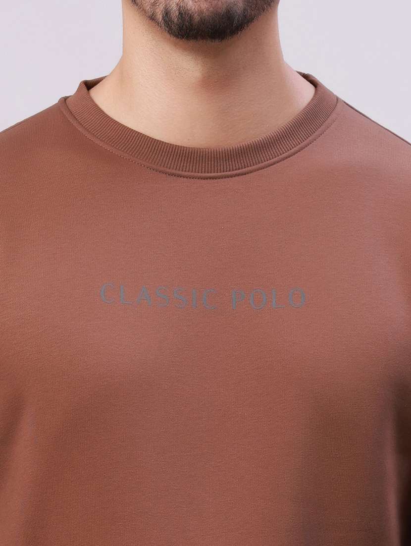 men typographic long sleeve regular fit sweatshirt - 22275896 -  Standard Image - 3