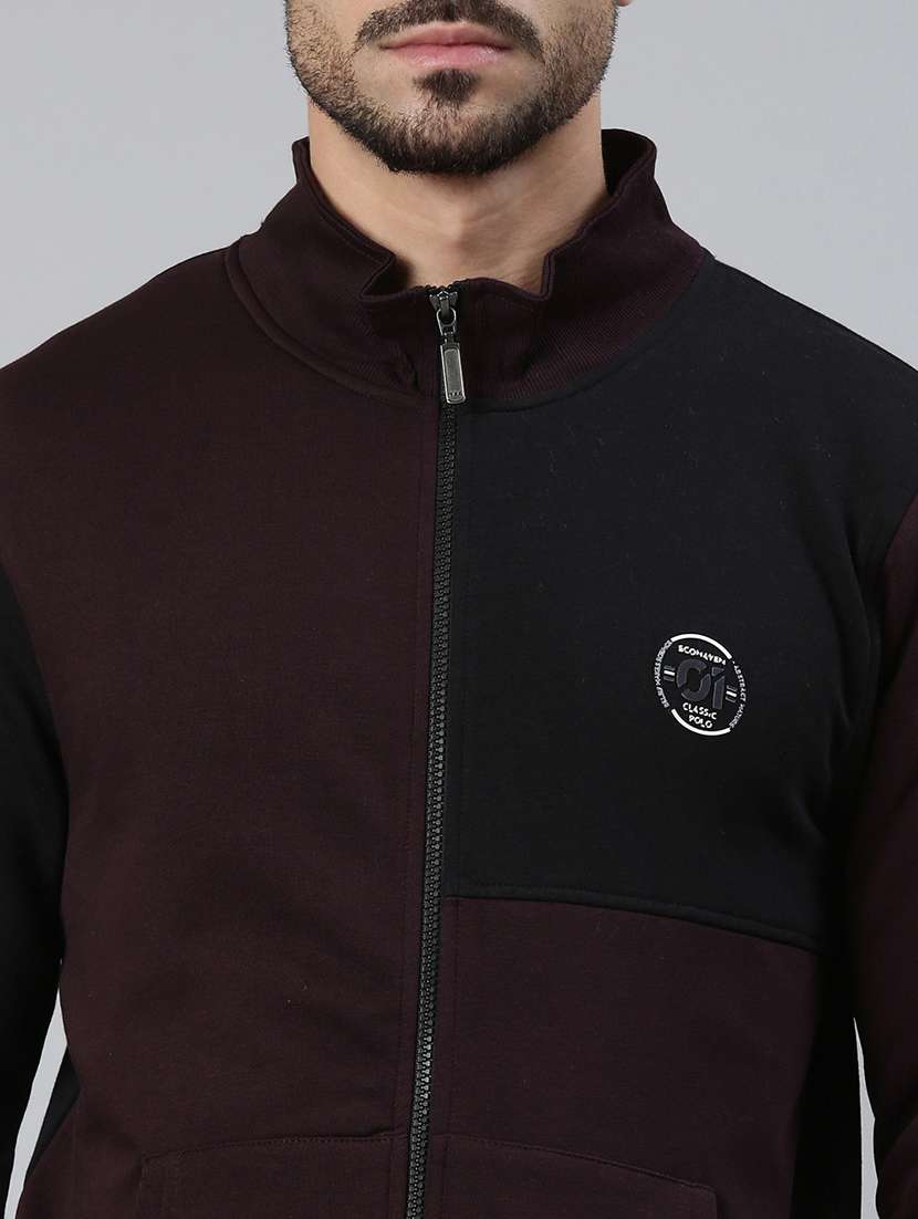 men color block long sleeve regular fit sweatshirt - 22275905 -  Standard Image - 3