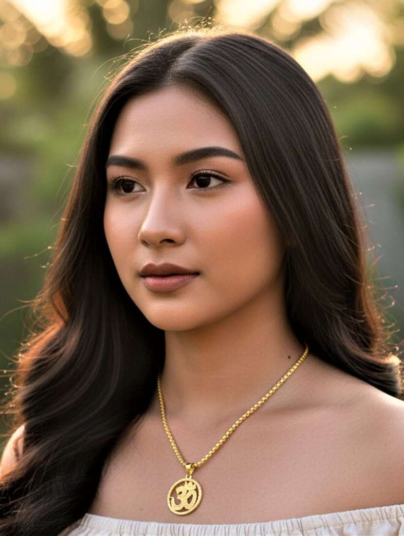 women gold plated pendant