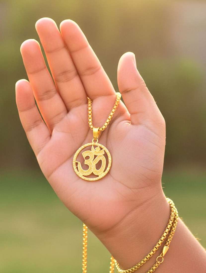 women gold plated pendant - 22275959 -  Standard Image - 3