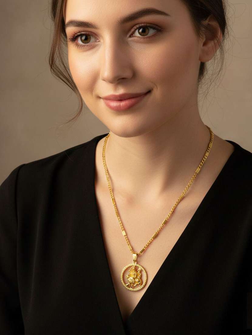 women gold plated pendant