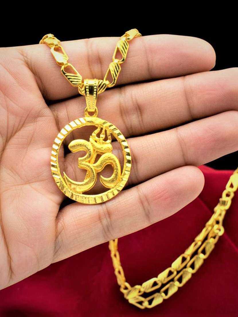 women gold plated pendant - 22275971 -  Standard Image - 3