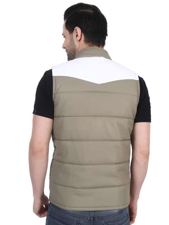 men color blocked sleeveless puffer jacket - 22276028 -  Standard Image - 3