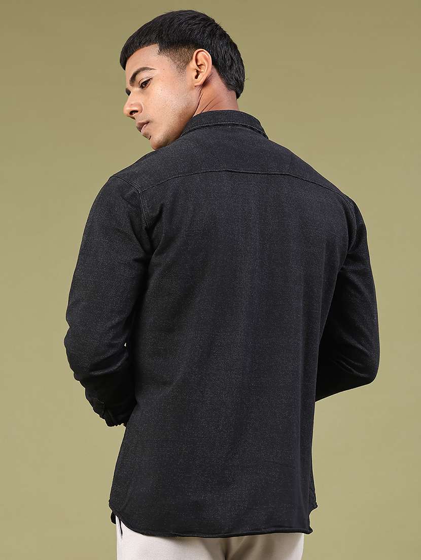men solid long sleeve regular fit casual shirt - 22276197 -  Standard Image - 3