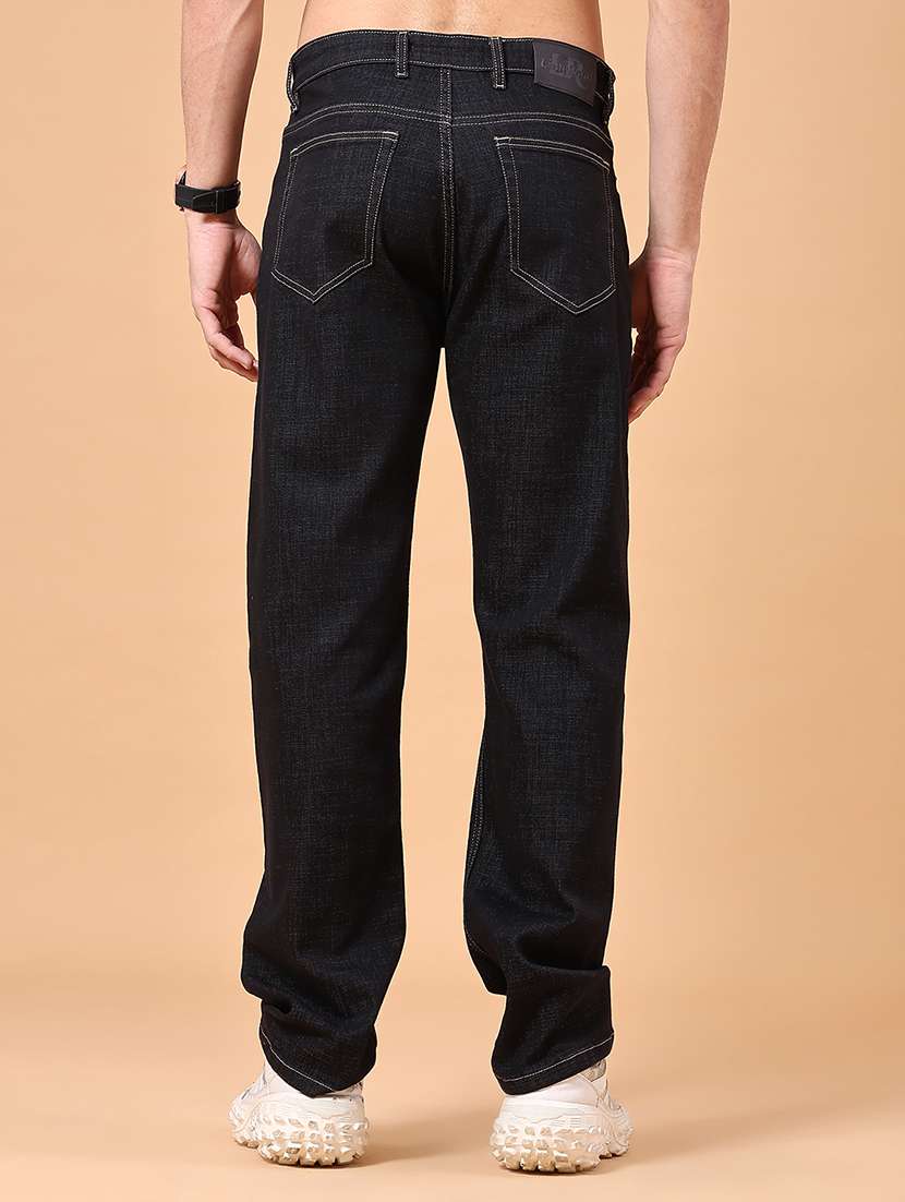 men solid mid rise straight jean - 22276242 -  Standard Image - 3