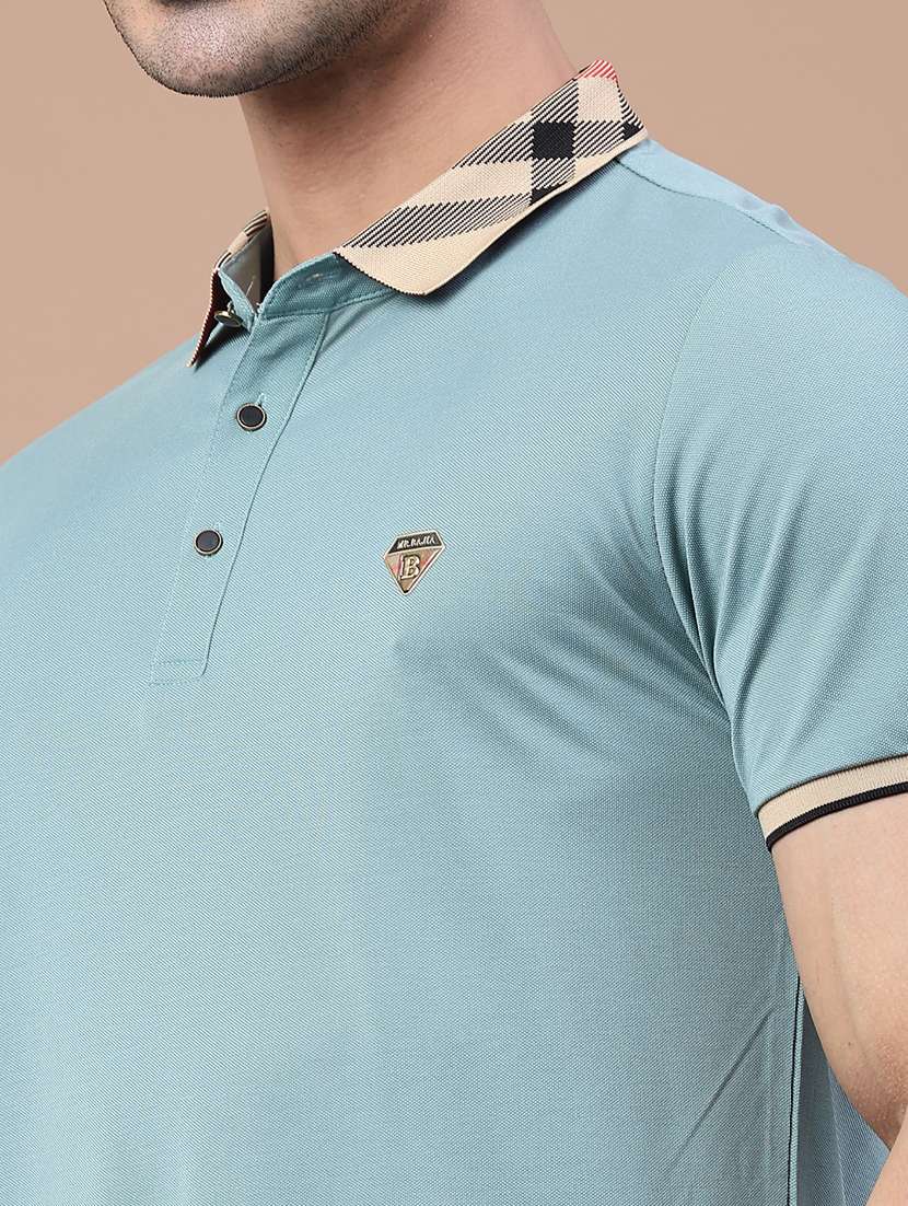 men solid short sleeve regular fit polo t-shirt - 22276247 -  Standard Image - 3