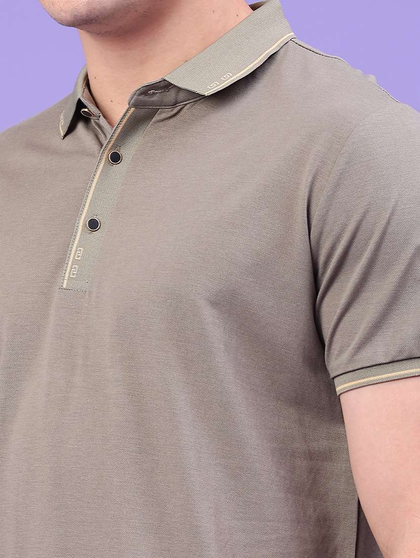 men solid short sleeve regular fit polo t-shirt - 22276264 -  Standard Image - 3