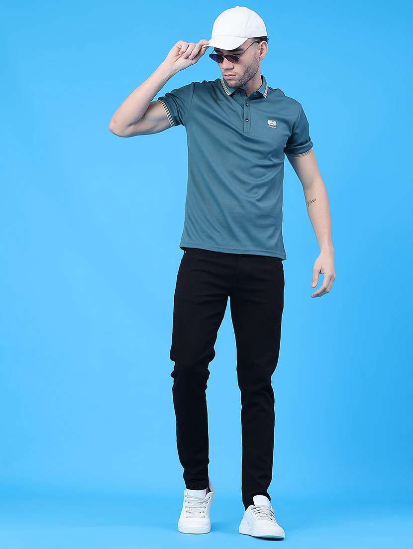 men solid short sleeve regular fit polo t-shirt - 22276270 -  Standard Image - 3