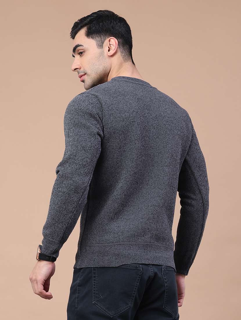 men typographic long sleeve regular fit pullover  - 22276311 -  Standard Image - 3