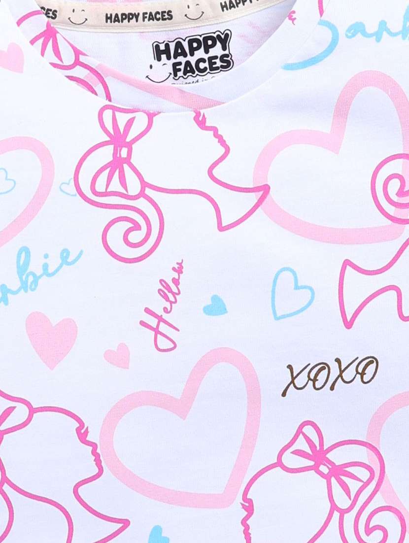 girls printed cap sleeve tee - 22276350 -  Standard Image - 3