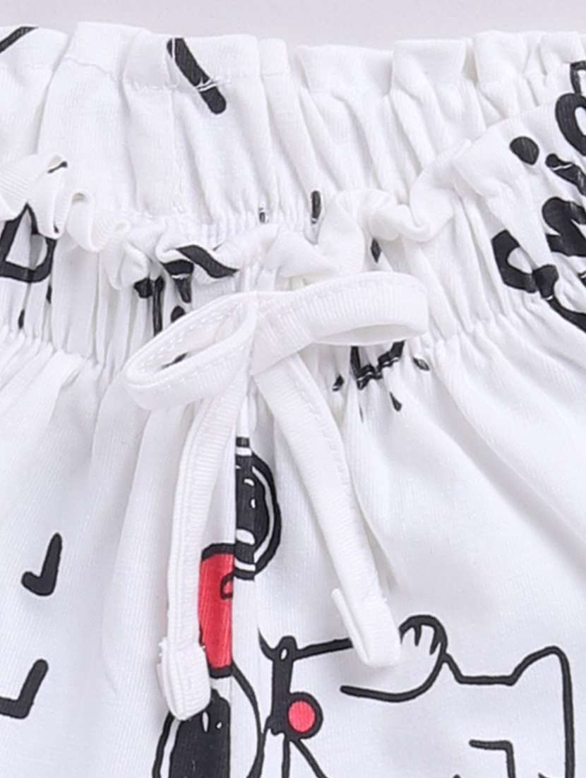 girls printed mid rise shorts - 22276379 -  Standard Image - 3