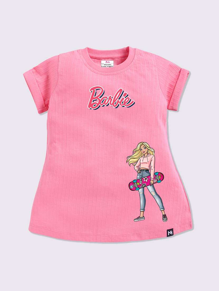 girls printed short sleeve a-line dress