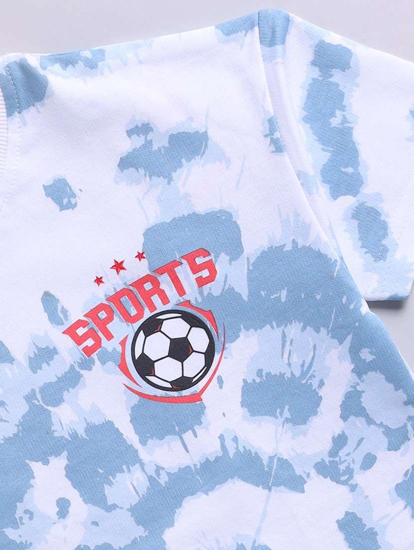 boys printed shorts co-ord set - 22276482 -  Standard Image - 3