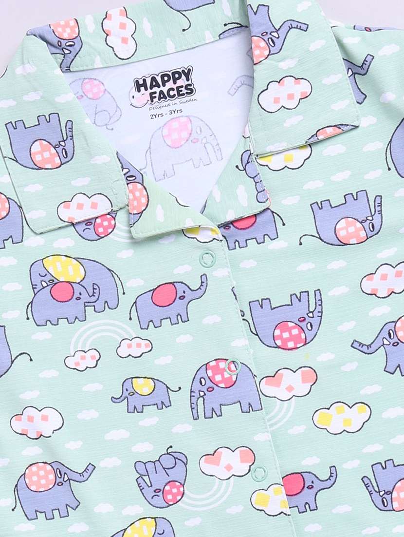 kids printed shorts co-ord set - 22276499 -  Standard Image - 3