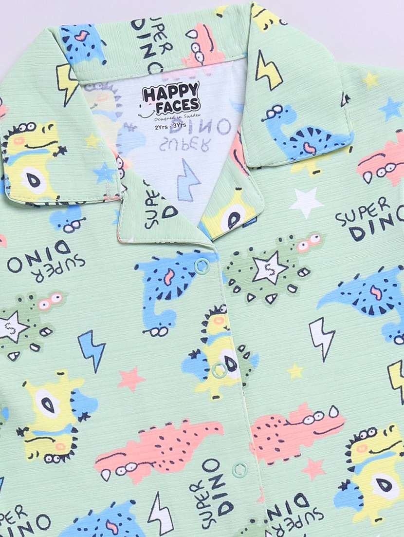 kids printed shorts co-ord set - 22276512 -  Standard Image - 3