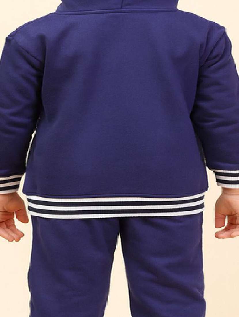 boys printed hooded full length co-ord set - 22276583 -  Standard Image - 3