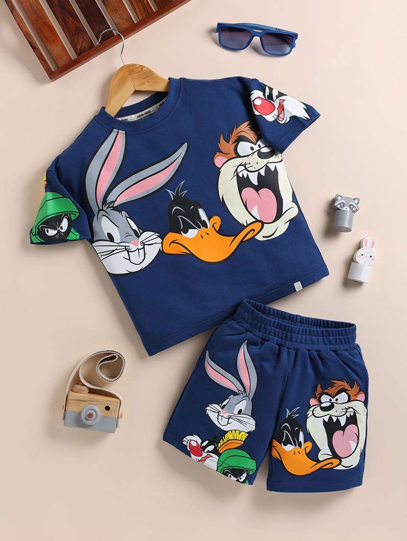 kids printed shorts co-ord set