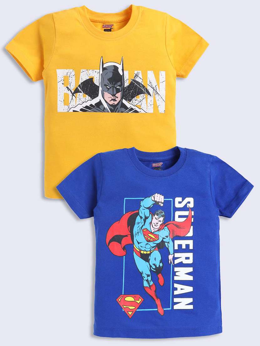 boys pack of 2 printed short sleeve t-shirt