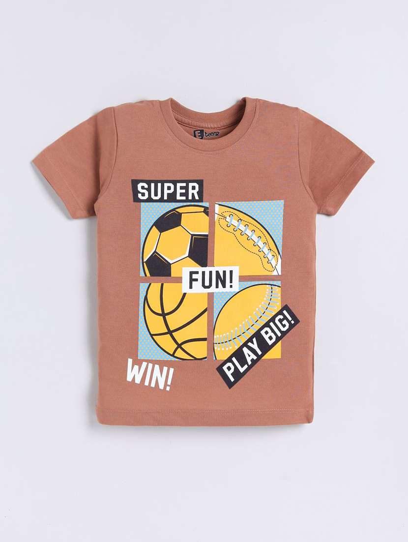 boys pack of 5 printed short sleeve t-shirt - 22276801 -  Standard Image - 3