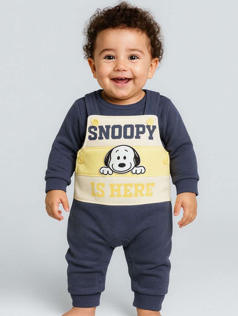 kids printed long sleeve romper