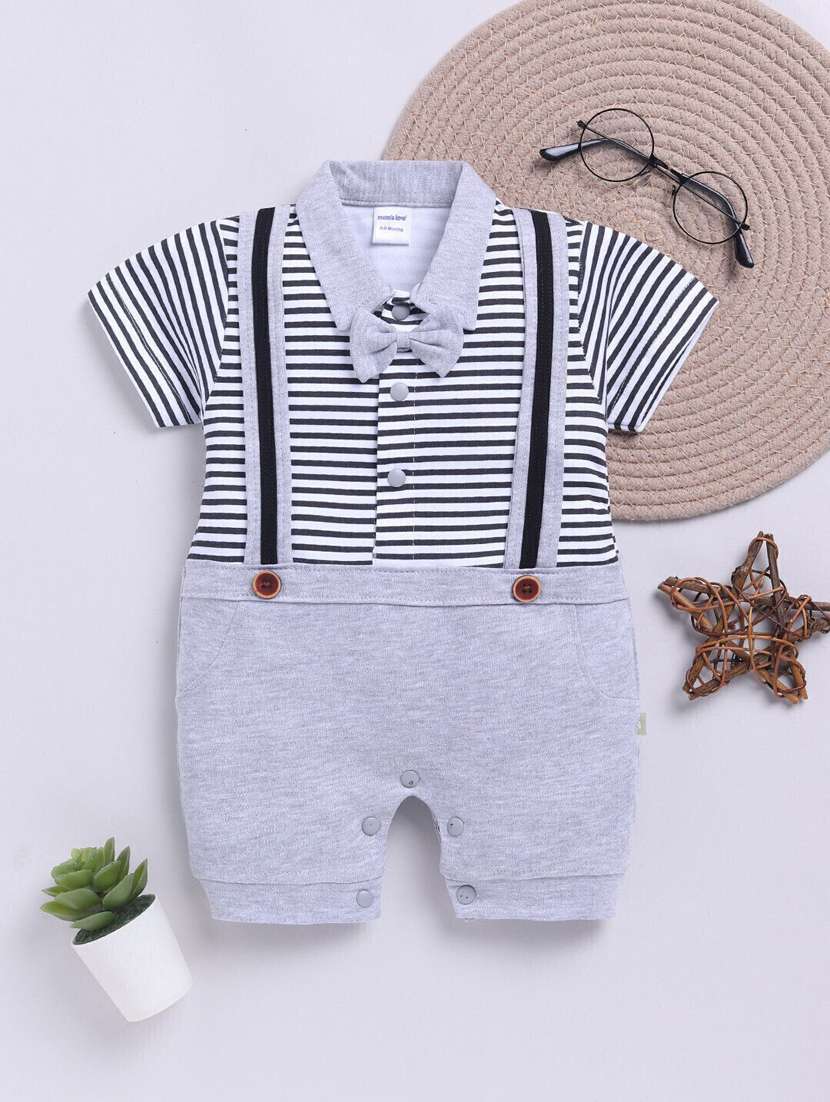 kids printed short sleeve romper
