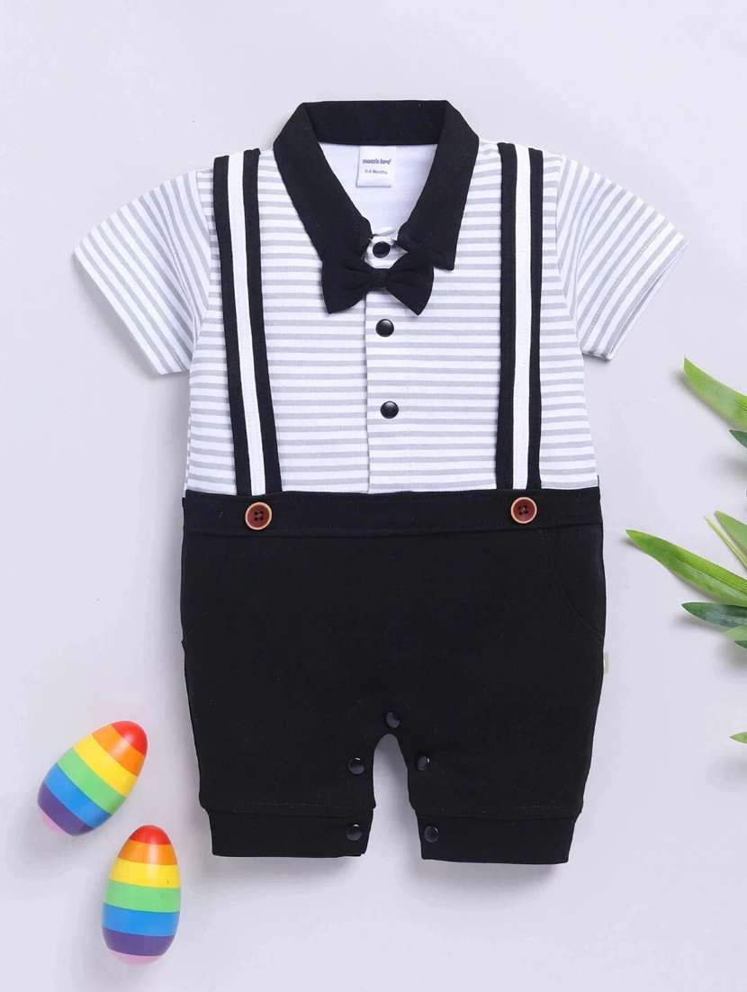 kids printed short sleeve romper