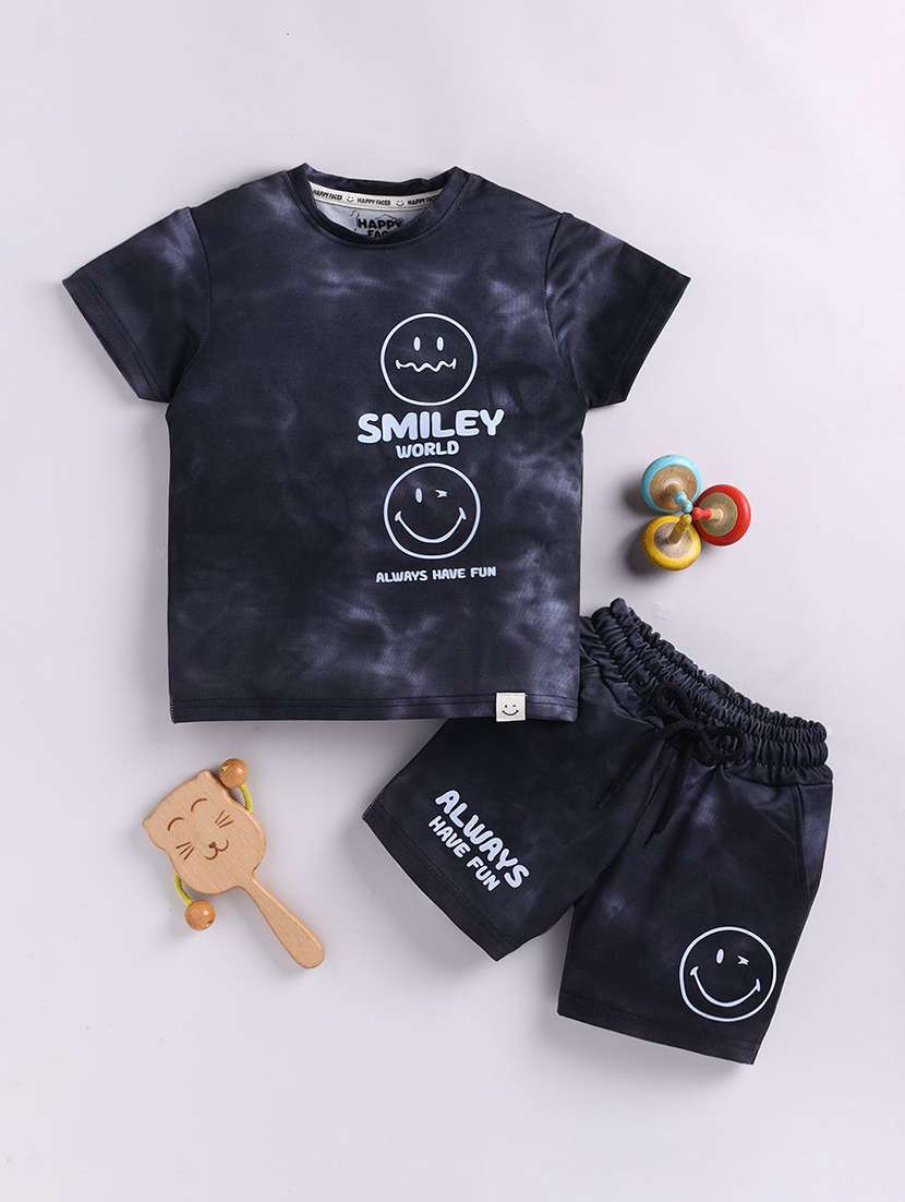 kids printed shorts co-ord set