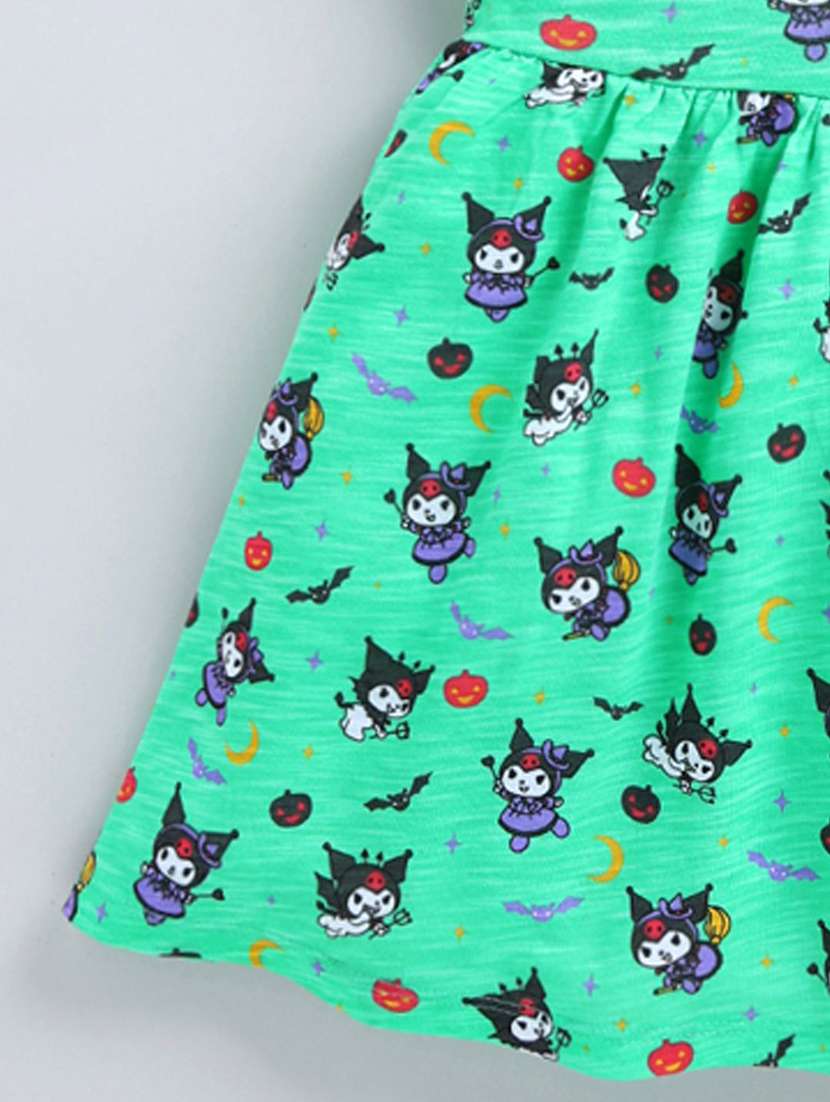 girls printed short sleeve a-line dress - 22277094 -  Standard Image - 3