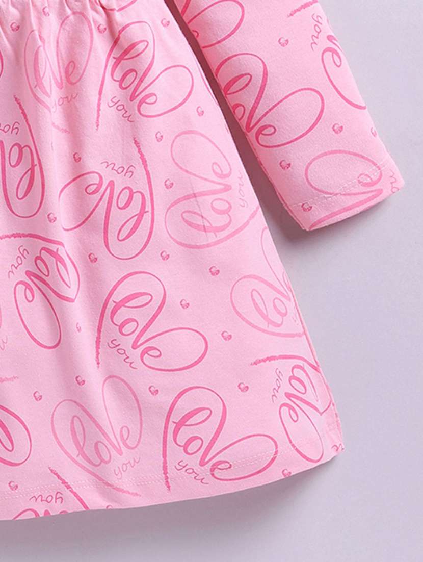 girls printed pack of 2 long sleeve a-line dress - 22277098 -  Standard Image - 3