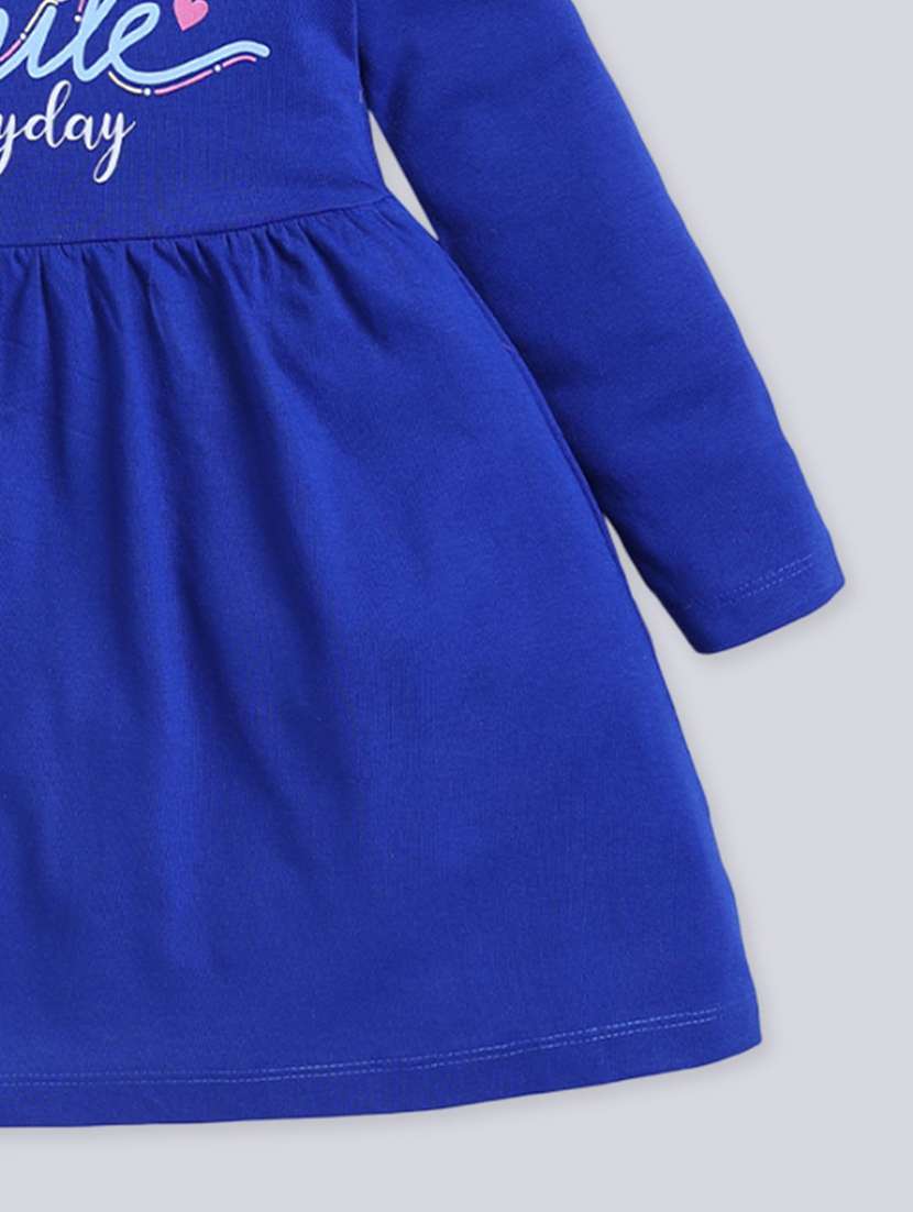 girls printed pack of 2 long sleeve a-line dress - 22277099 -  Standard Image - 3