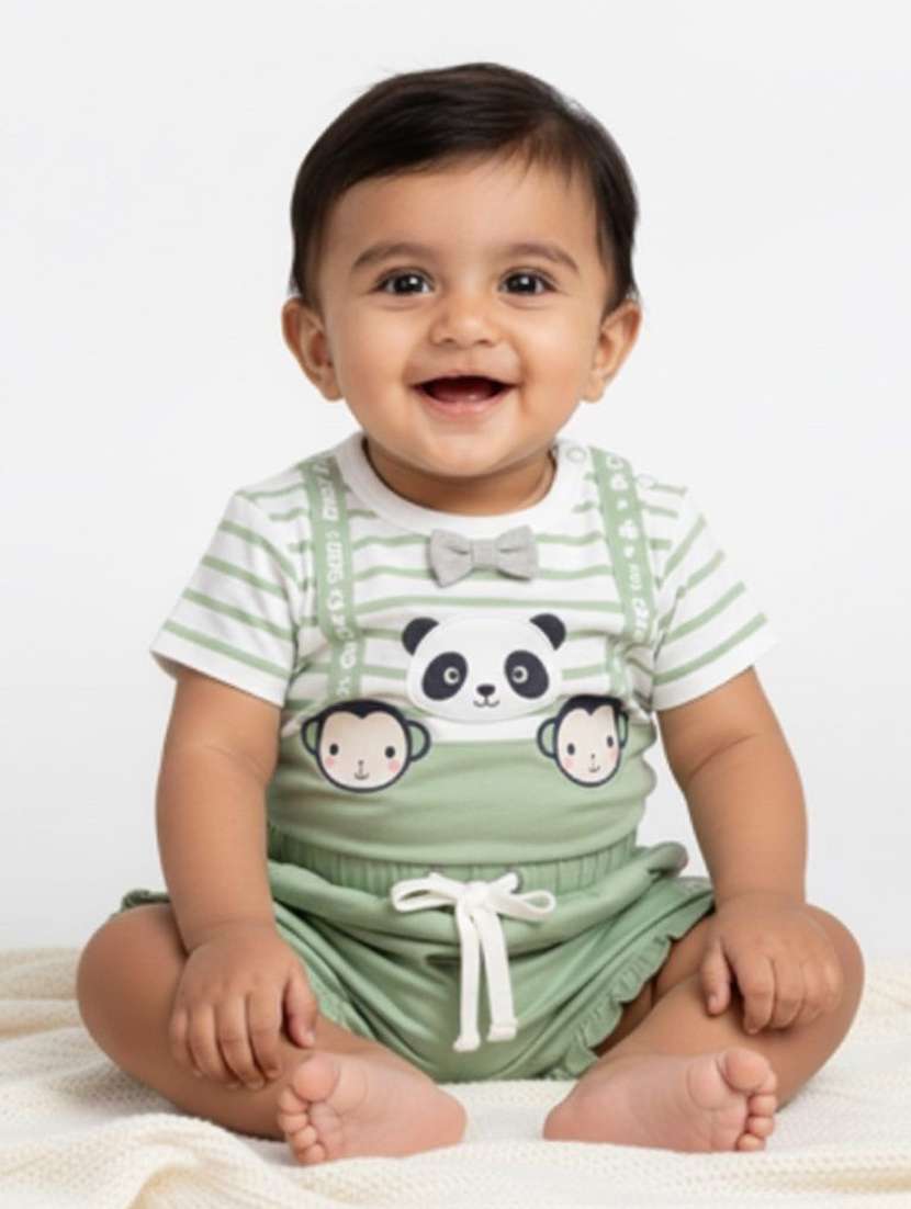 boys printed shorts co-ord set