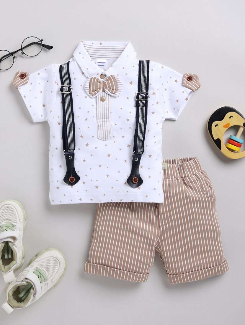 boys printed shorts co-ord set