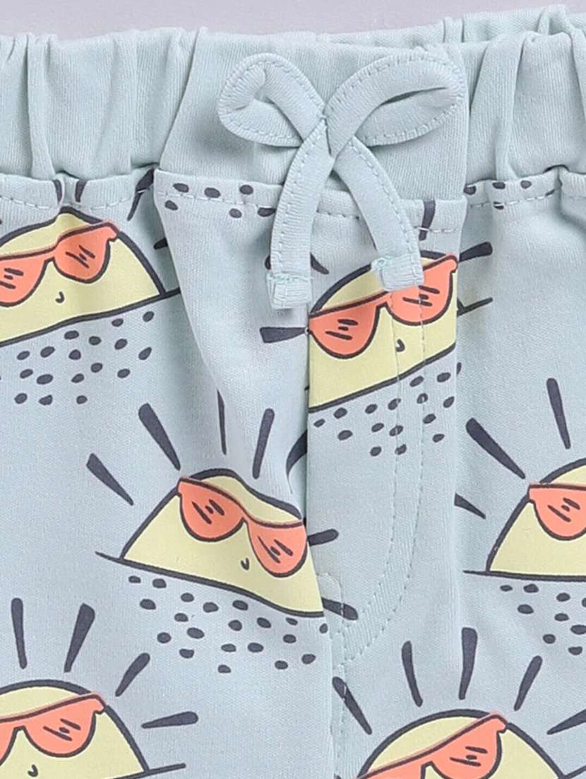 boys printed shorts co-ord set - 22277335 -  Standard Image - 3