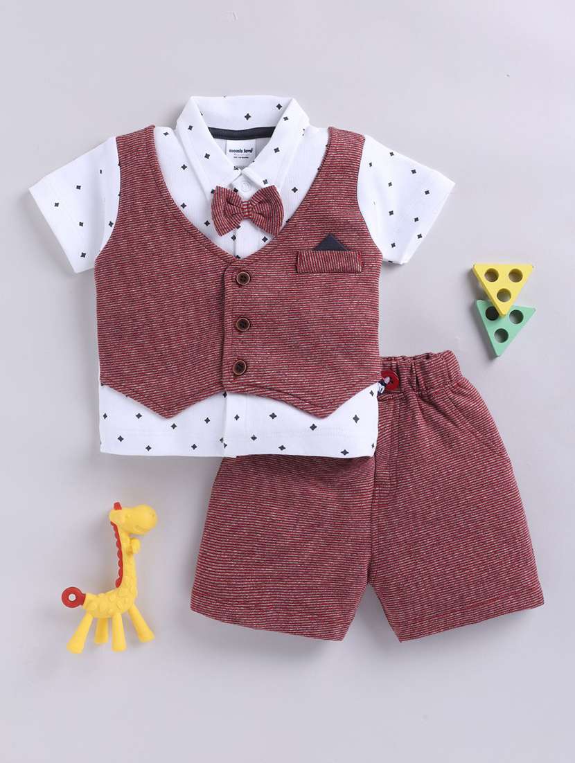 kids printed shorts co-ord set