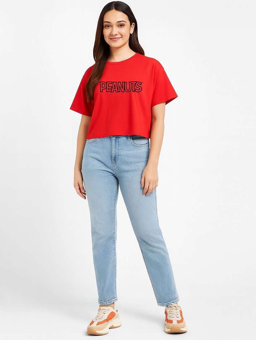 women printed round neck t-shirt - 22277412 -  Standard Image - 3