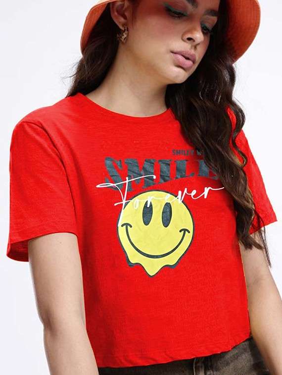 women printed short sleeve t-shirt